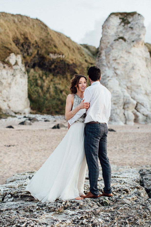 Sunset Beach Anniversary Shoot by Peter Carvill Photography // onefabday.com