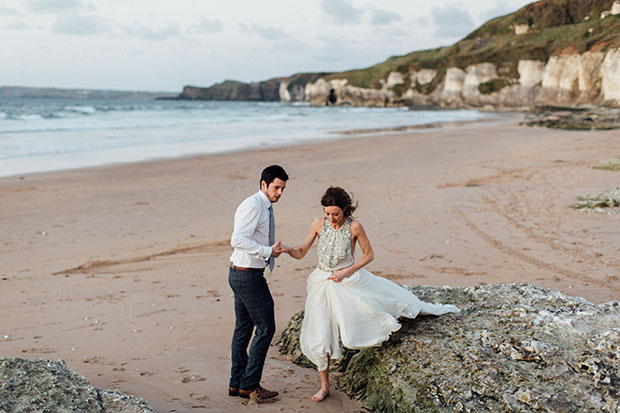 Sunset Beach Anniversary Shoot by Peter Carvill Photography // onefabday.com