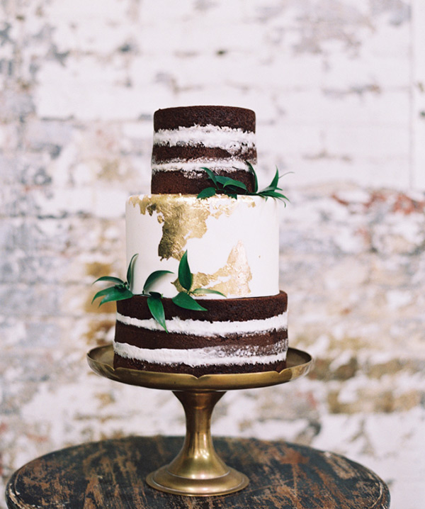 Subtly Daring Marble Wedding Cakes | See more on onefabday.com