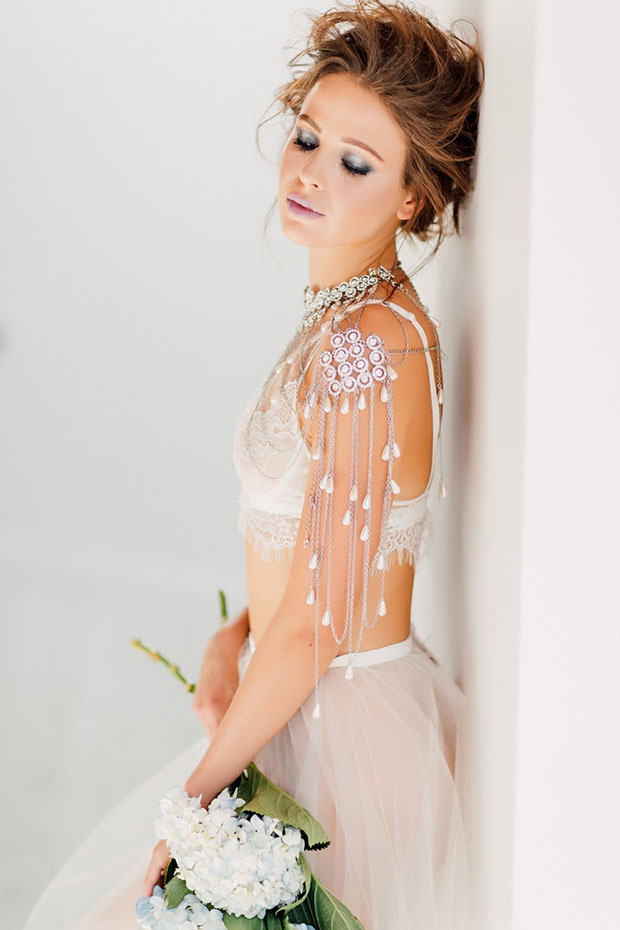 The hottest bridal trend // bridal shoulder jewellery // see them all on onefabday.com