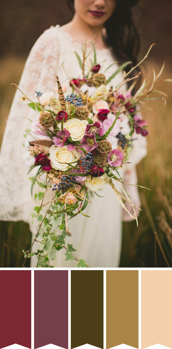 A Boho Dream Bridal Bouquet // onefabday.com