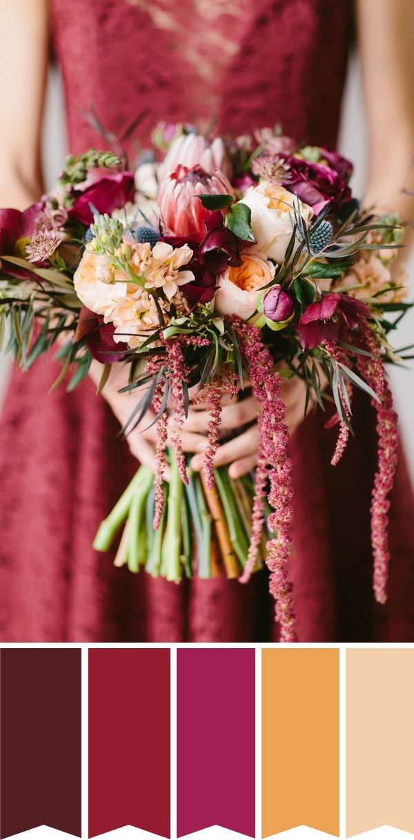 Marvelous Marsala Bridal Bouquet // onefabday.com