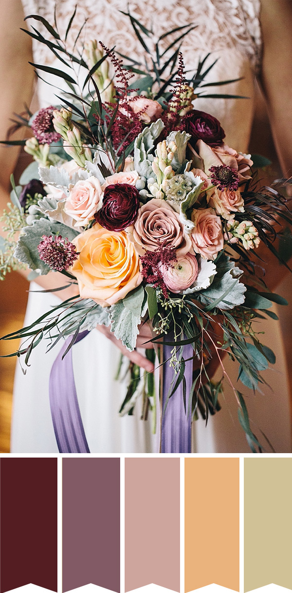  Purple Perfection Bridal Bouquet // onefabday.com