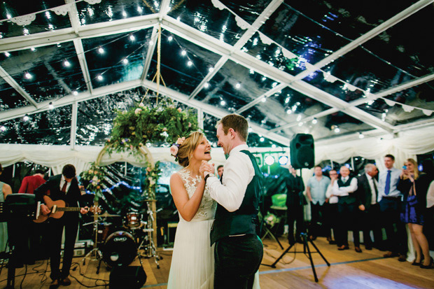 Flower-filled marquee wedding in Ireland by NavyBlur Photography // onefabday.com