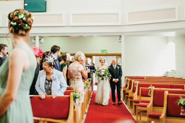 Flower-filled marquee wedding in Ireland by NavyBlur Photography // onefabday.com