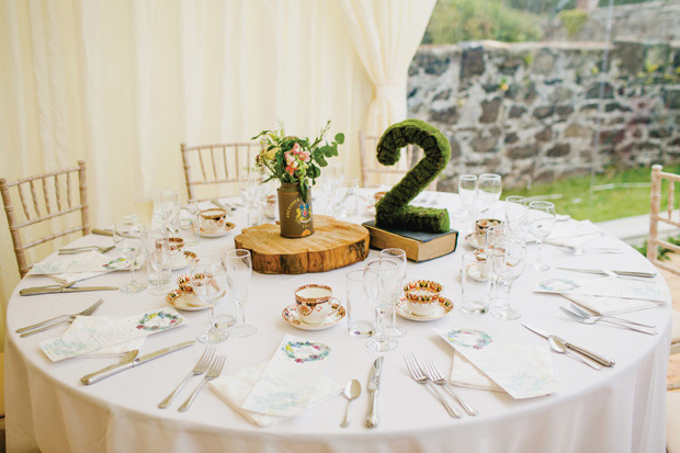 Flower-filled marquee wedding in Ireland by NavyBlur Photography // onefabday.com