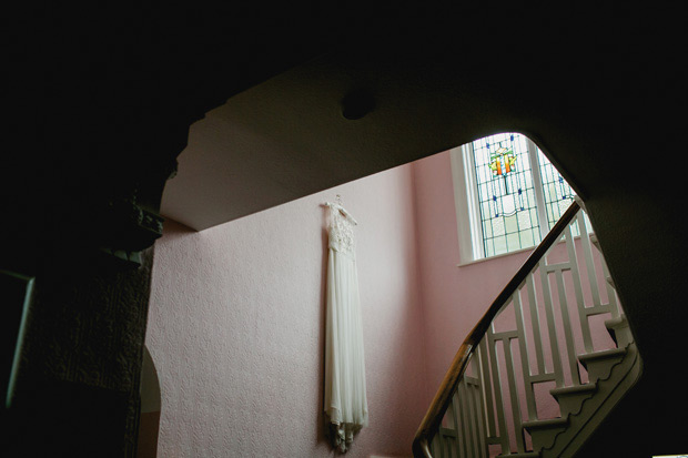 Flower-filled marquee Mussenden temple wedding in Ireland by NavyBlur Photography // onefabday.com