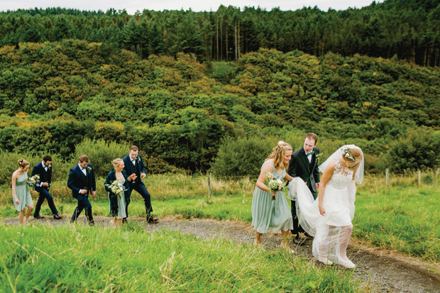 Flower-filled marquee wedding in Ireland by NavyBlur Photography // onefabday.com