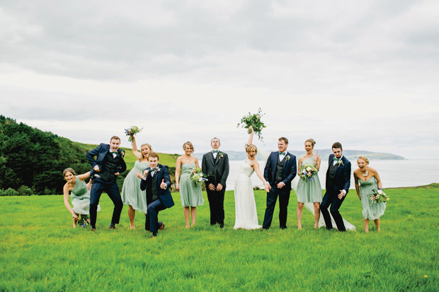 Flower-filled marquee wedding in Ireland by NavyBlur Photography // onefabday.com