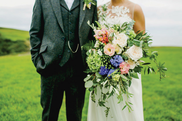 Flower-filled marquee wedding in Ireland by NavyBlur Photography // onefabday.com