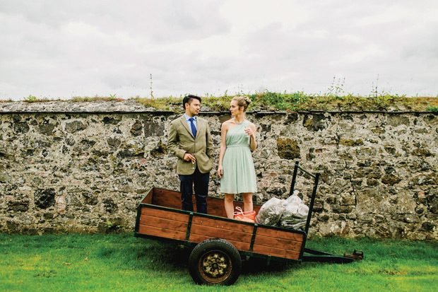 Flower-filled marquee wedding in Ireland by NavyBlur Photography // onefabday.com