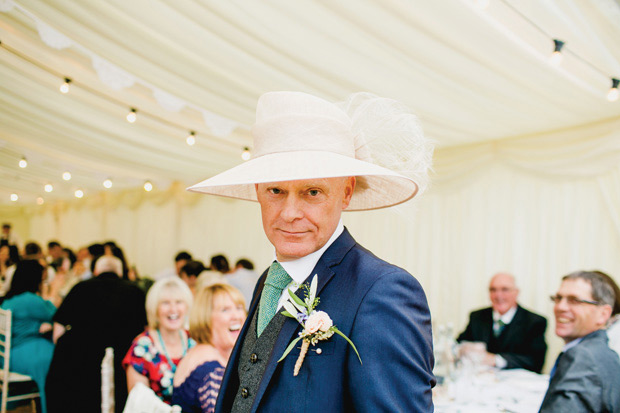 Flower-filled marquee wedding in Ireland by NavyBlur Photography // onefabday.com