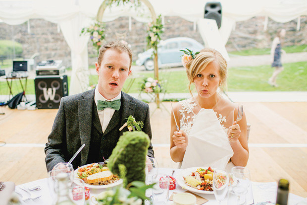 Flower-filled marquee wedding in Ireland by NavyBlur Photography // onefabday.com