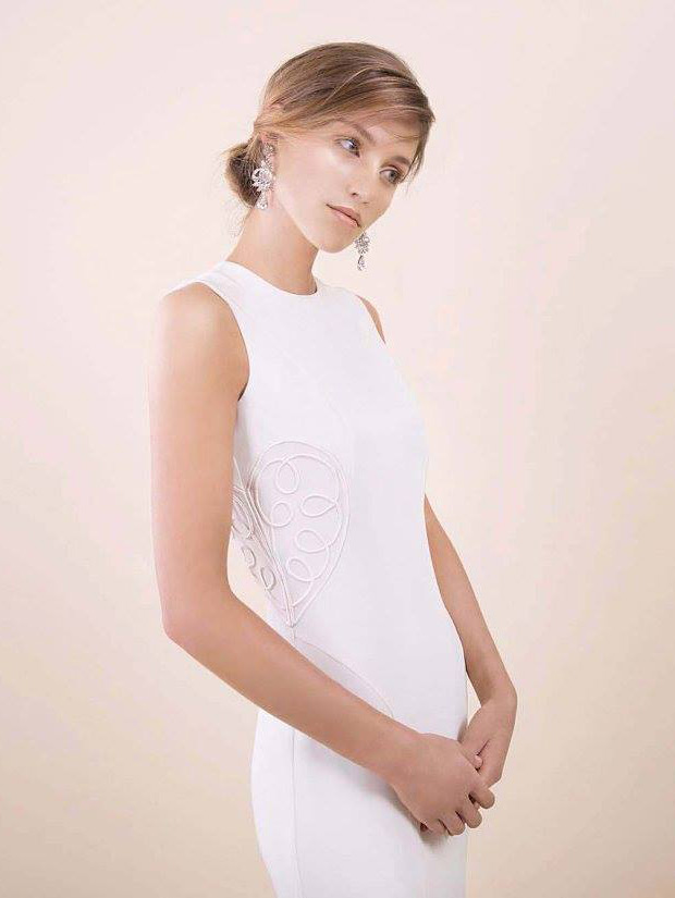 Love Hug Dress from Poppy Doveer Love Stories Collection 2016 - Simple Sleek Wedding Dress -  see the rest of the collection on onefabday.com