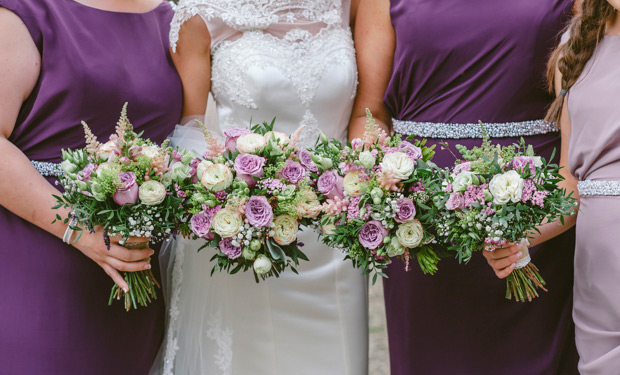 Pretty purple wedding at The Orange Tree by Francis Meaney Photography // onefabday.com