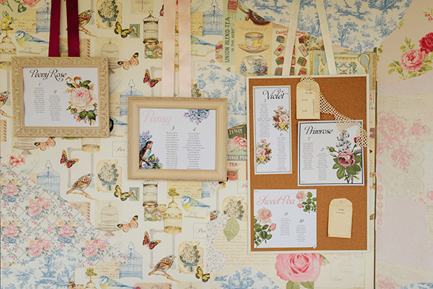 A Very Vintage Floral and Pastel Wedding at Virginia Park Lodge, Ireland // onefabday.com 