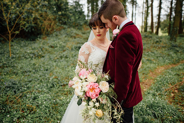 A Very Vintage Floral and Pastel Wedding at Virginia Park Lodge, Ireland // onefabday.com 