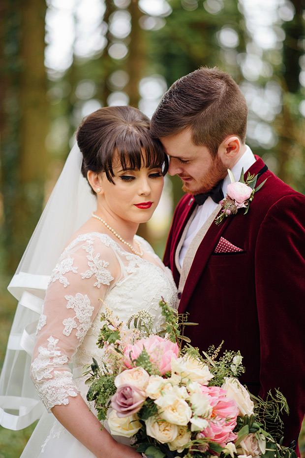 A Very Vintage Floral and Pastel Wedding at Virginia Park Lodge, Ireland // onefabday.com 