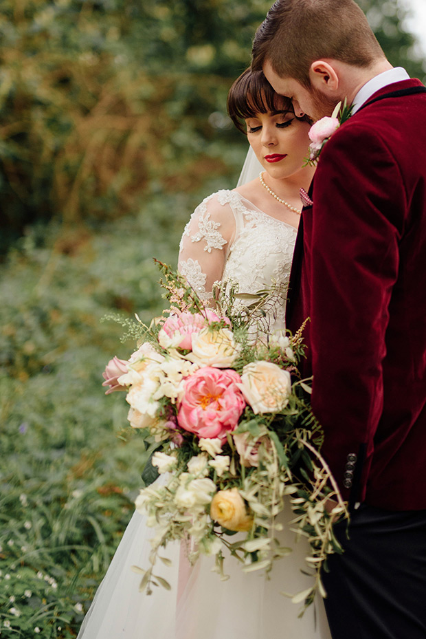 A Very Vintage Floral and Pastel Wedding at Virginia Park Lodge, Ireland // onefabday.com 