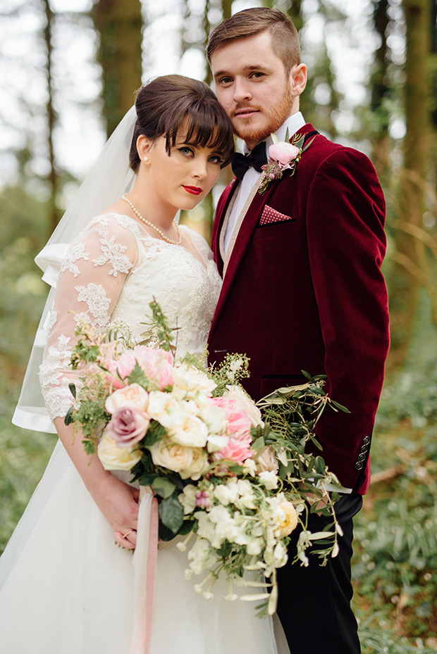 A Very Vintage Floral and Pastel Wedding at Virginia Park Lodge, Ireland // onefabday.com 