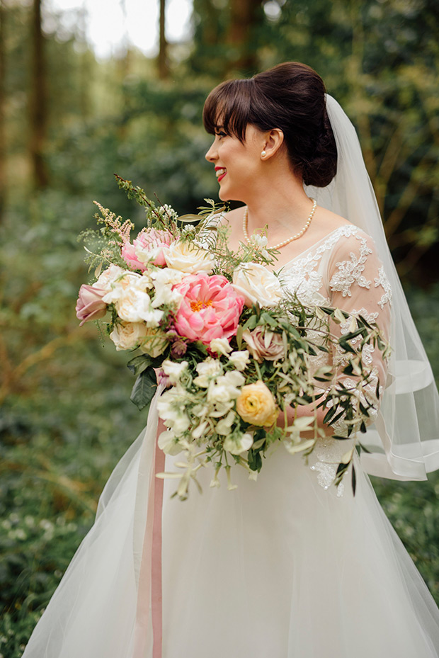 A Very Vintage Floral and Pastel Wedding at Virginia Park Lodge, Ireland // onefabday.com 