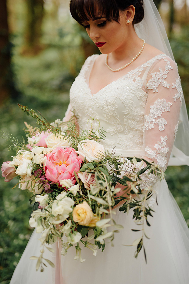 A Very Vintage Floral and Pastel Wedding at Virginia Park Lodge, Ireland // onefabday.com 