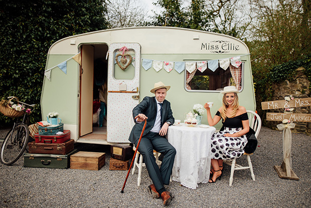 A Very Vintage Floral and Pastel Wedding at Virginia Park Lodge, Ireland // onefabday.com 