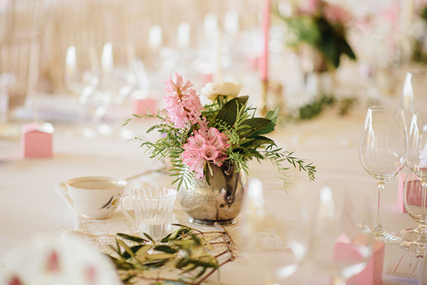 A Very Vintage Floral and Pastel Wedding at Virginia Park Lodge, Ireland // onefabday.com 