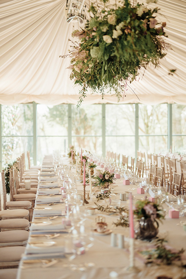 A Very Vintage Floral and Pastel Wedding at Virginia Park Lodge, Ireland // onefabday.com 