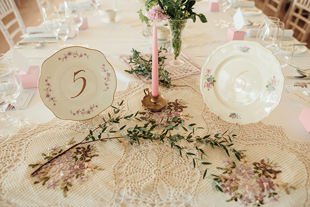 A Very Vintage Floral and Pastel Wedding at Virginia Park Lodge, Ireland // onefabday.com 