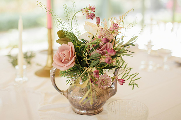 A Very Vintage Floral and Pastel Wedding at Virginia Park Lodge, Ireland // onefabday.com 