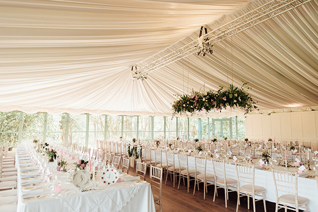 A Very Vintage Floral and Pastel Wedding at Virginia Park Lodge, Ireland // onefabday.com 