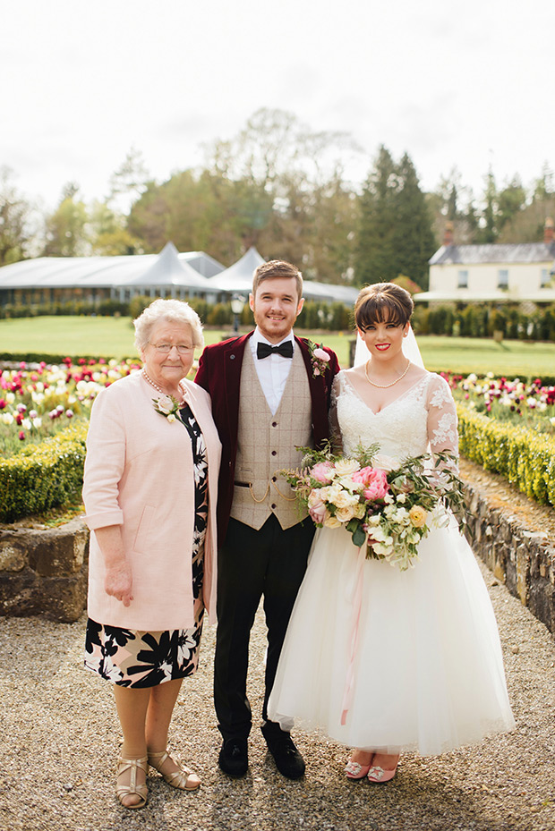 A Very Vintage Floral and Pastel Wedding at Virginia Park Lodge, Ireland // onefabday.com 