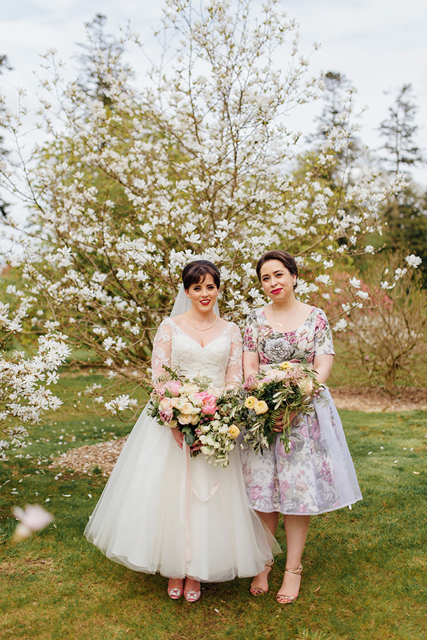 A Very Vintage Floral and Pastel Wedding at Virginia Park Lodge, Ireland // onefabday.com 