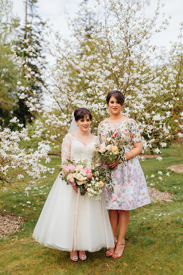 A Very Vintage Floral and Pastel Wedding at Virginia Park Lodge, Ireland // onefabday.com 