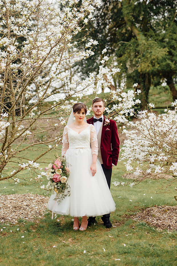 A Very Vintage Floral and Pastel Wedding at Virginia Park Lodge, Ireland // onefabday.com 