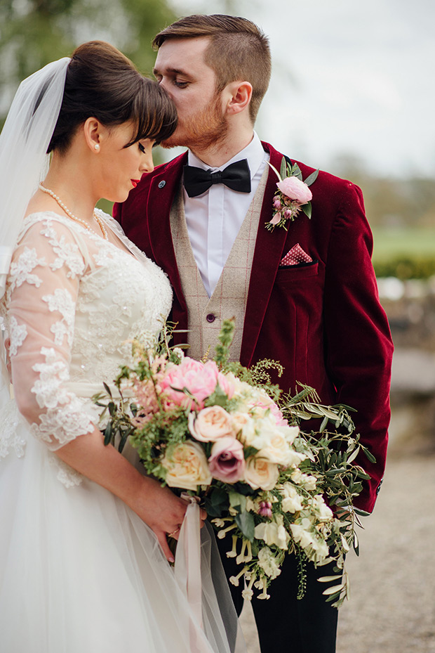 A Very Vintage Floral and Pastel Wedding at Virginia Park Lodge, Ireland // onefabday.com 