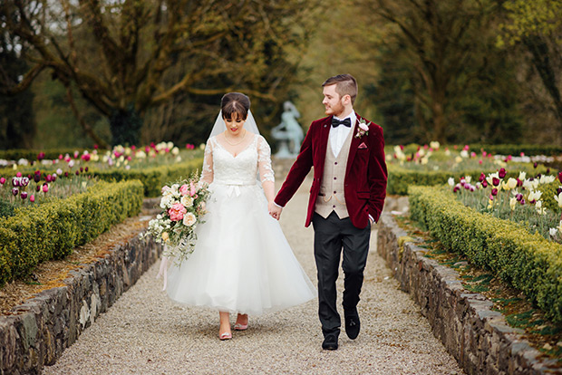 A Very Vintage Floral and Pastel Wedding at Virginia Park Lodge, Ireland // onefabday.com 