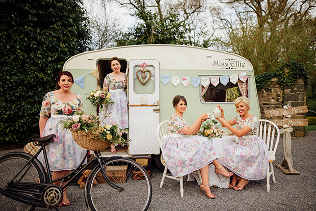 A Very Vintage Floral and Pastel Wedding at Virginia Park Lodge, Ireland // onefabday.com 