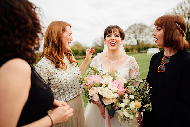 A Very Vintage Floral and Pastel Wedding at Virginia Park Lodge, Ireland // onefabday.com 