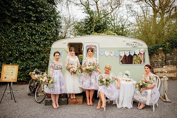 A Very Vintage Floral and Pastel Wedding at Virginia Park Lodge, Ireland // onefabday.com 