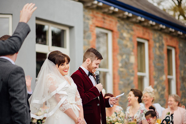 A Very Vintage Floral and Pastel Wedding at Virginia Park Lodge, Ireland // onefabday.com 