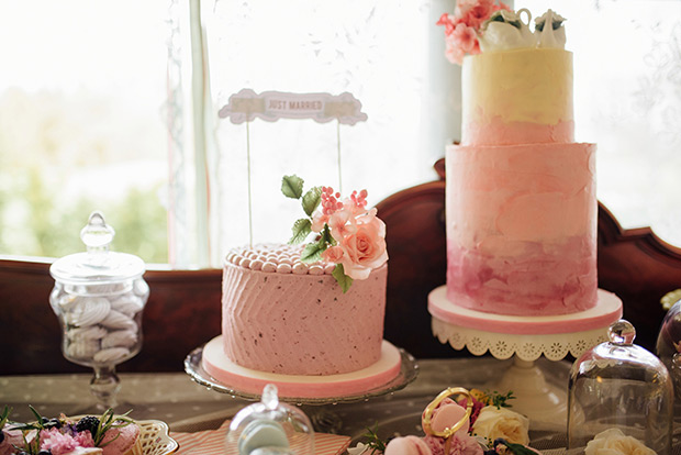 A Very Vintage Floral and Pastel Wedding at Virginia Park Lodge, Ireland // onefabday.com 