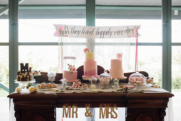 A Very Vintage Floral and Pastel Wedding at Virginia Park Lodge, Ireland // onefabday.com 