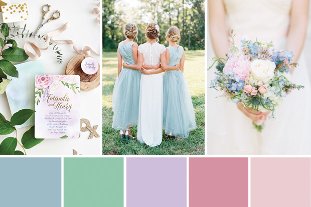 Whimsical Pastel Wedding Inspiration // onefabday-com.go-vip.net