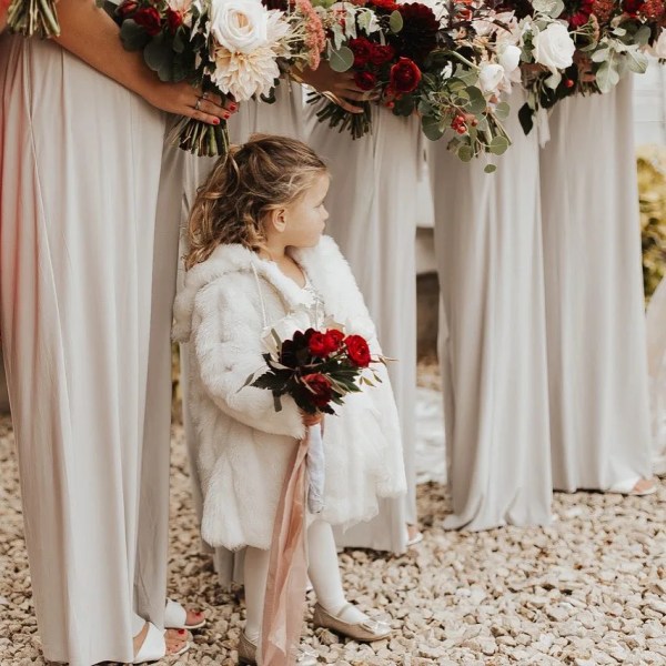 Cute winter flower girl outfit ideas | see them all on onefabday