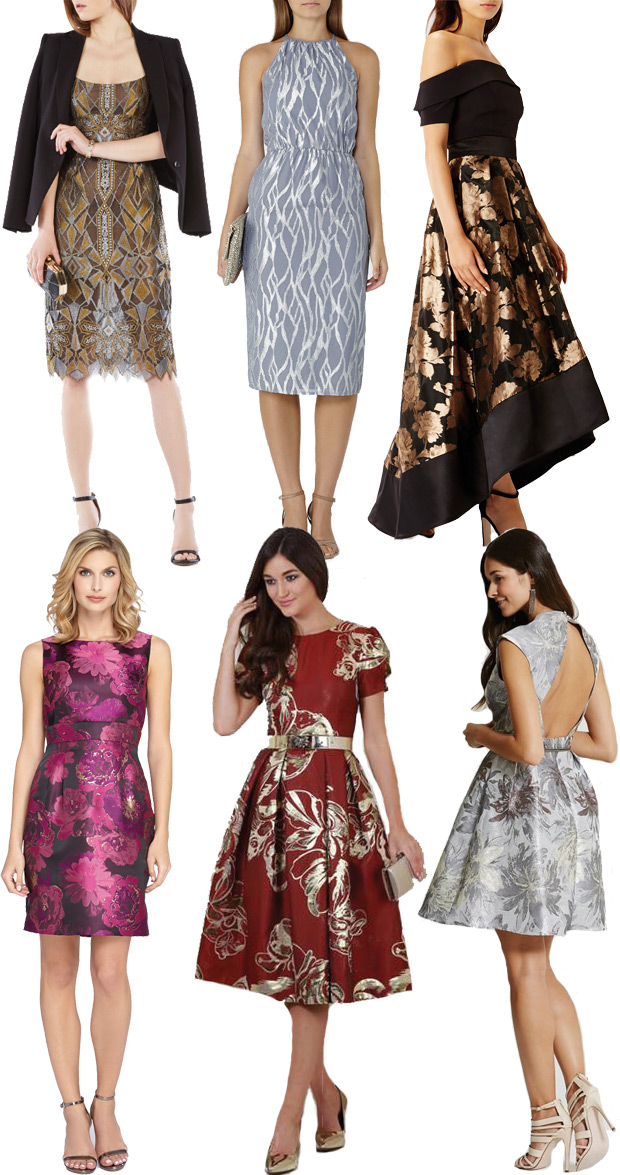 Marvellous Metallics / Autumn Winter Wedding Guest Style from onefabday.com