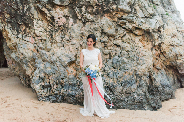 Beautiful forest elopement in Sintra Portugal by Adriana Morais // onefabday.com