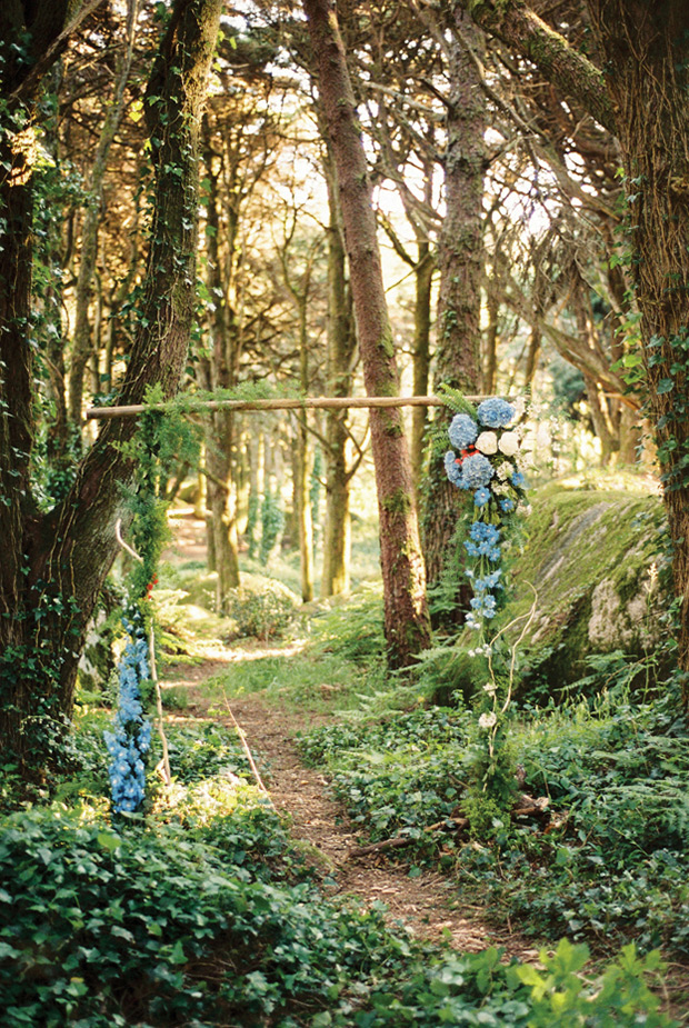 Beautiful forest elopement in Sintra Portugal by Adriana Morais // onefabday.com