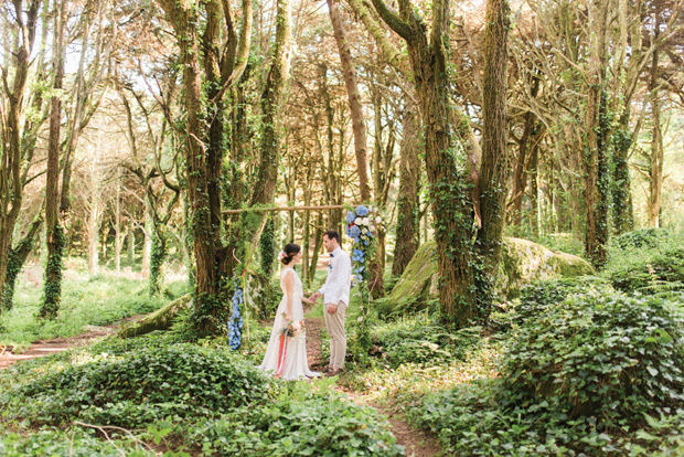 Beautiful forest elopement in Sintra Portugal by Adriana Morais // onefabday.com